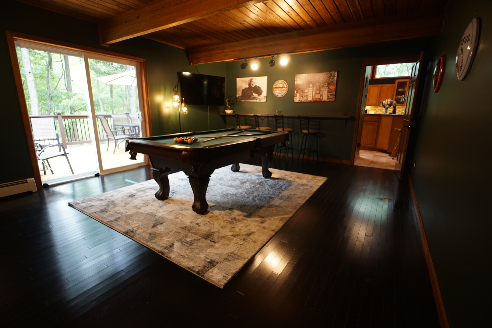 Pool table game room