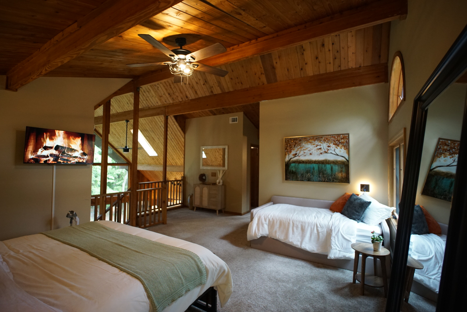 Master bedroom loft