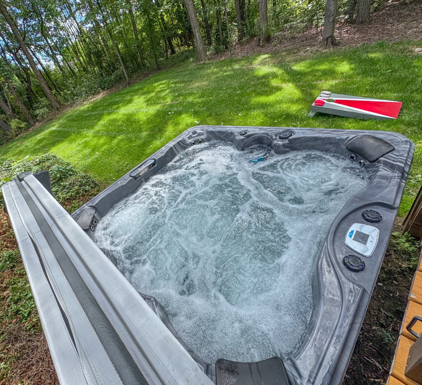 Private hot tub